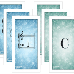 Snowflake Music Flashcards